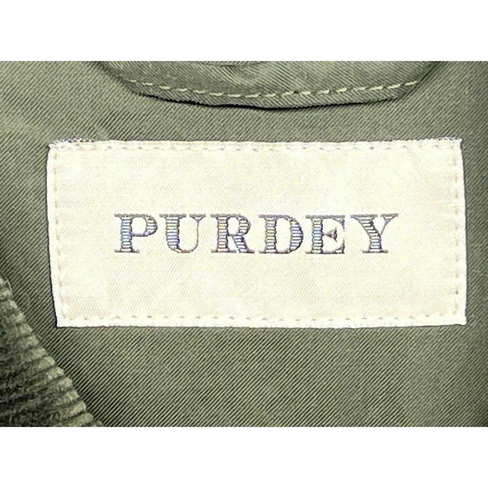 Purdey Green Quilted Corduroy Collar Hunting Women's Vest Size M - Picture 4 of 10